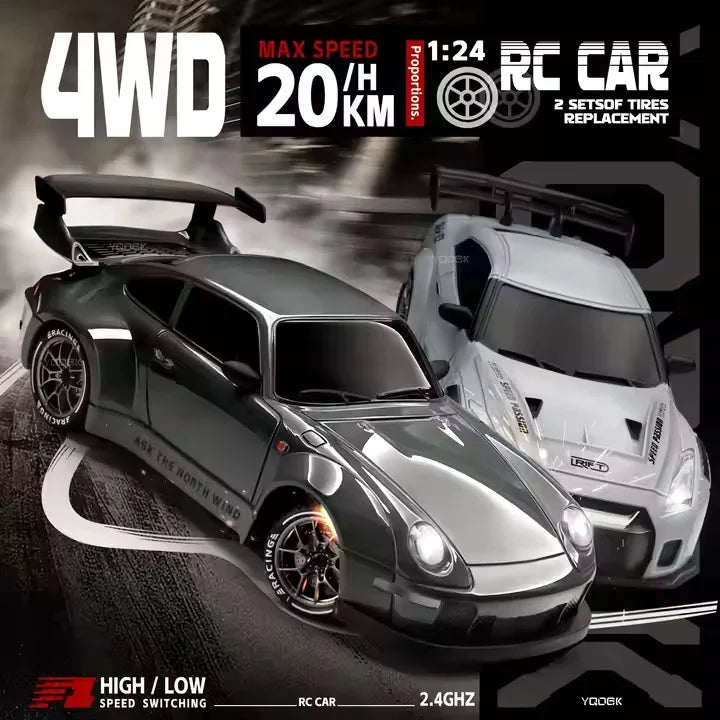 High-Speed 4WD RC Drift Car for Kids | Mini Remote Control Racing Car