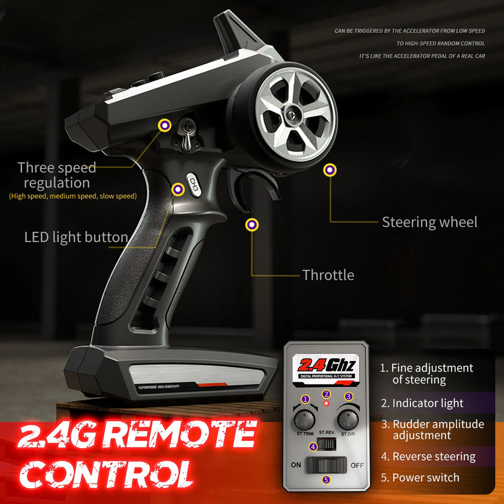 4x4 Brushless RC Off-Road Buggy – High-Speed All-Terrain Truck