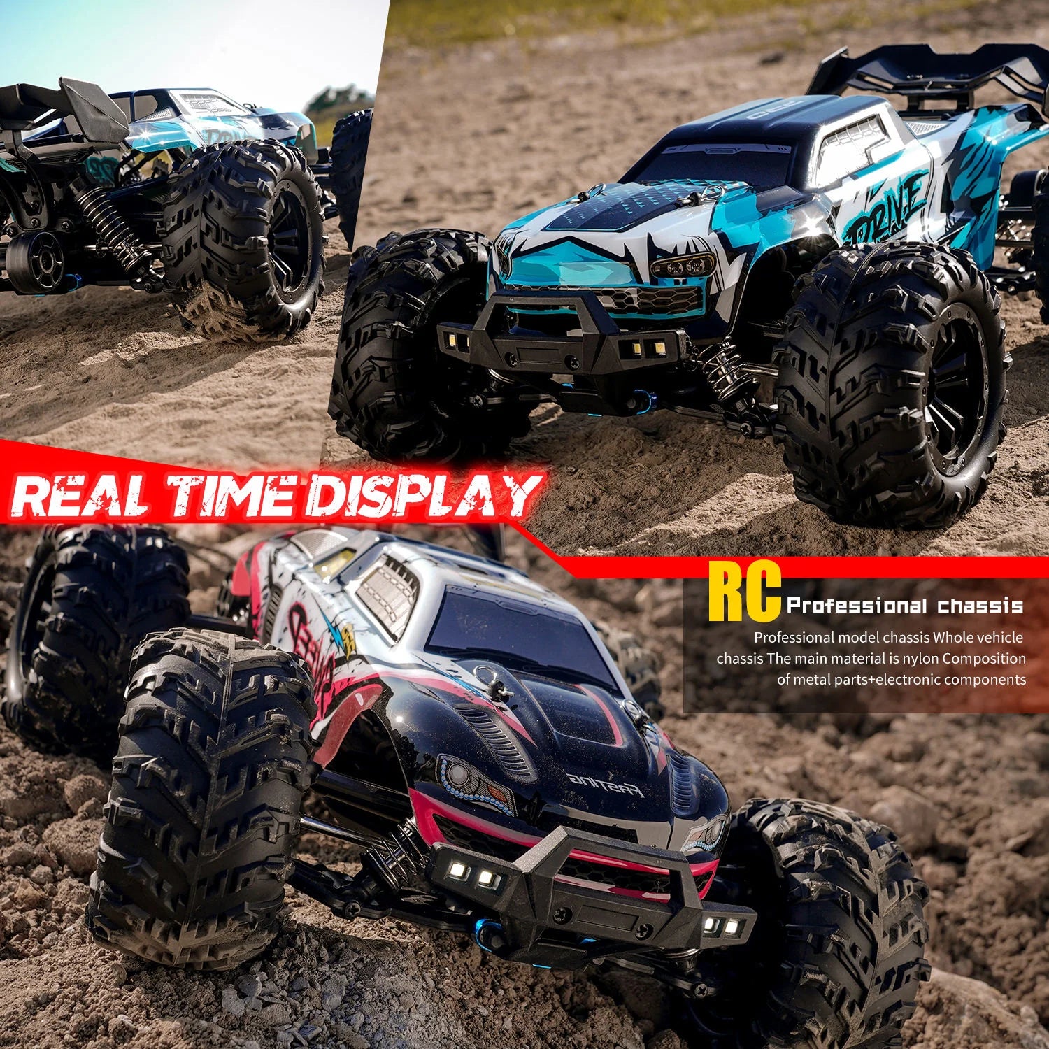 4x4 Brushless RC Off-Road Buggy – High-Speed All-Terrain Truck