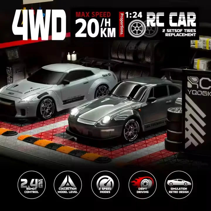 High-Speed 4WD RC Drift Car for Kids | Mini Remote Control Racing Car