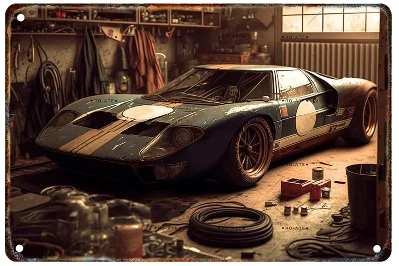 Vintage Pickup Truck Metal Wall Sign – Retro Garage & Auto Repair Decor