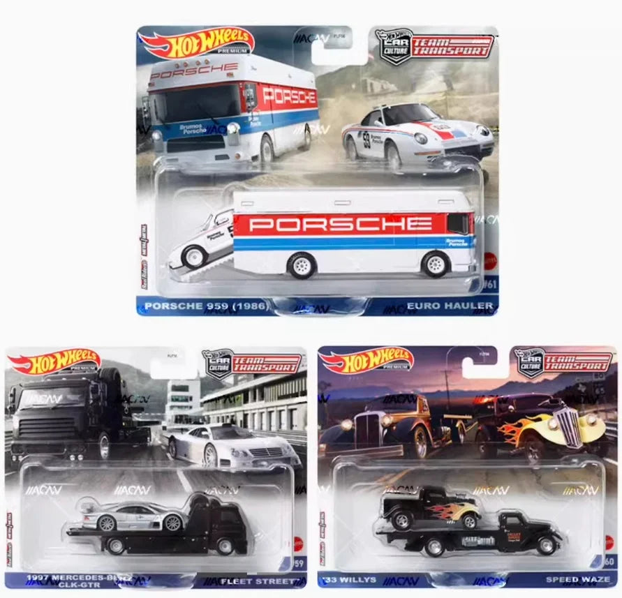 Hot Wheels Premium Die-Cast Car Transporter Set – Collector Edition