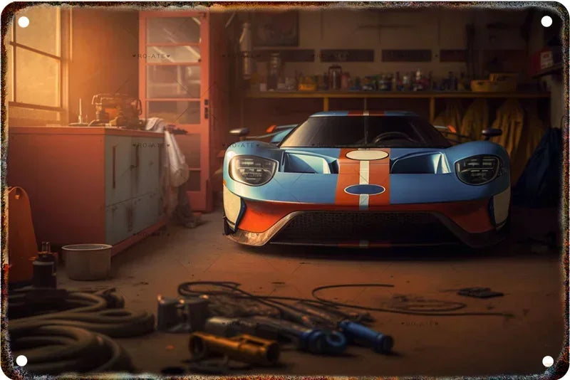 Vintage Pickup Truck Metal Wall Sign – Retro Garage & Auto Repair Decor