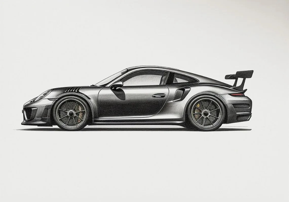 Vintage Sports Car Supercar Minimalist Poster Wall Art Pictures Room Home Decor