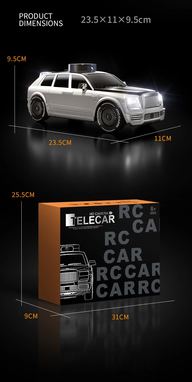 4K Camera RC Drift Car with 4.3-Inch Screen – One-Click Drift Remote Control Car