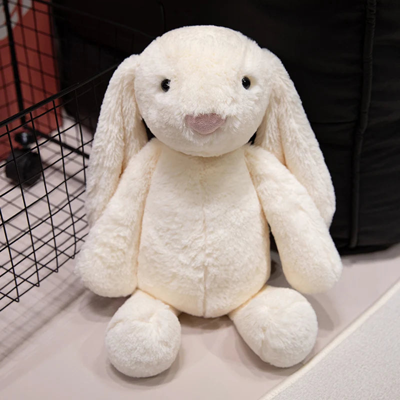 20/30/45cm Kawaii Long Ears Looper Rabbit Plush Doll Pillow Gray White Brown Healing Rabbit Plush Toy For Girls Birthday Gift