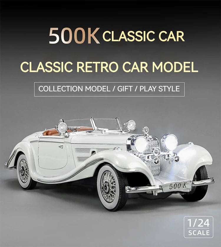 1:24 Alloy Vintage Classic Car Model – Diecast Collectible Display Car