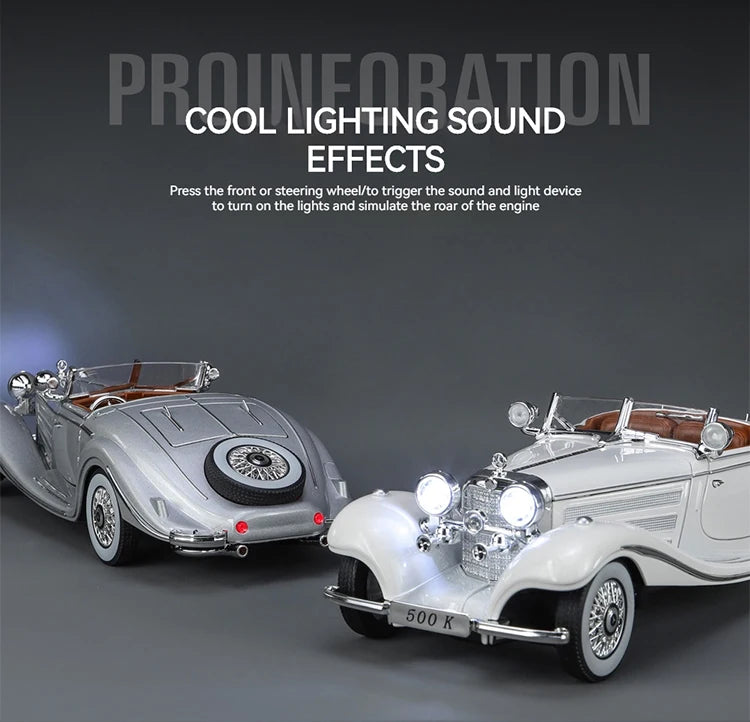 1:24 Alloy Vintage Classic Car Model – Diecast Collectible Display Car