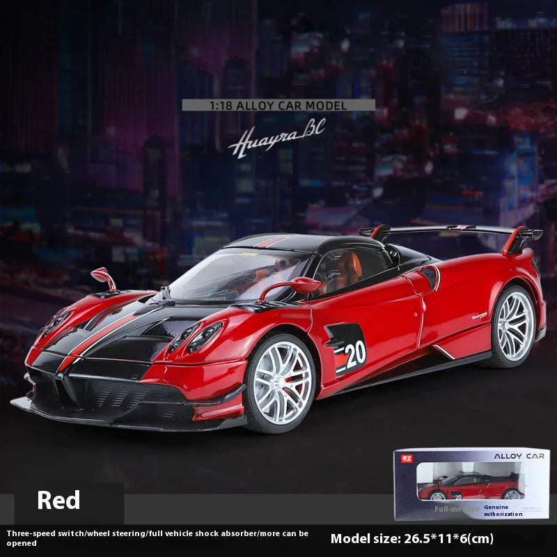 1:18 Scale Alloy Sports Car Model with Lights & Sound