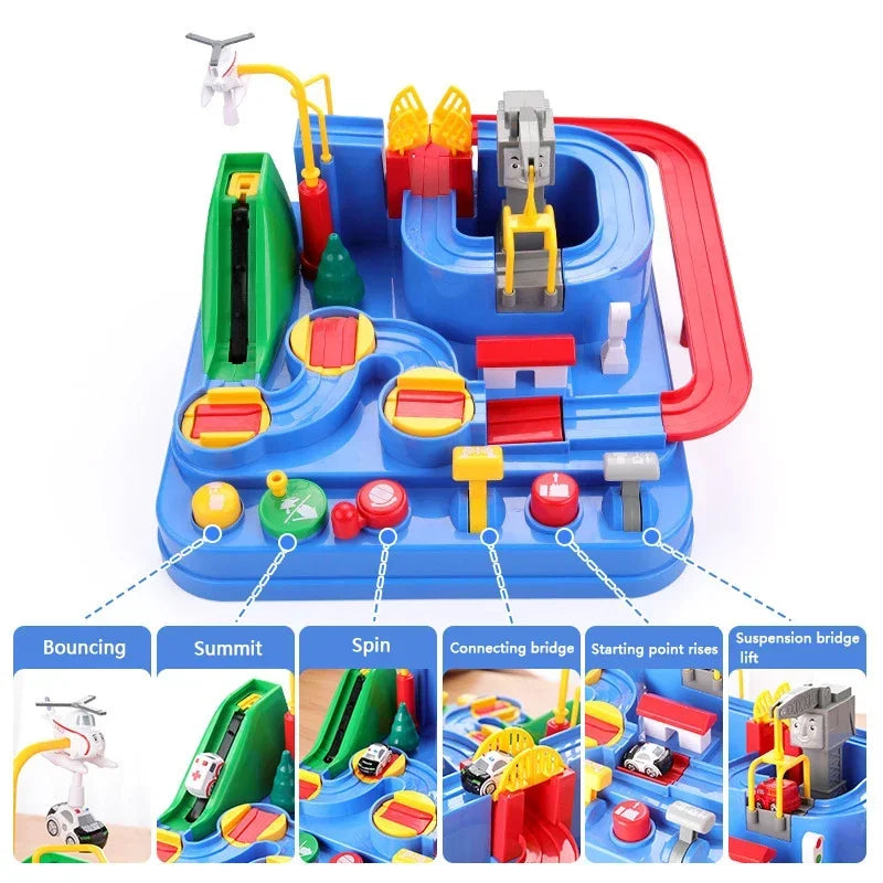 Kids Educational Train Track Playset