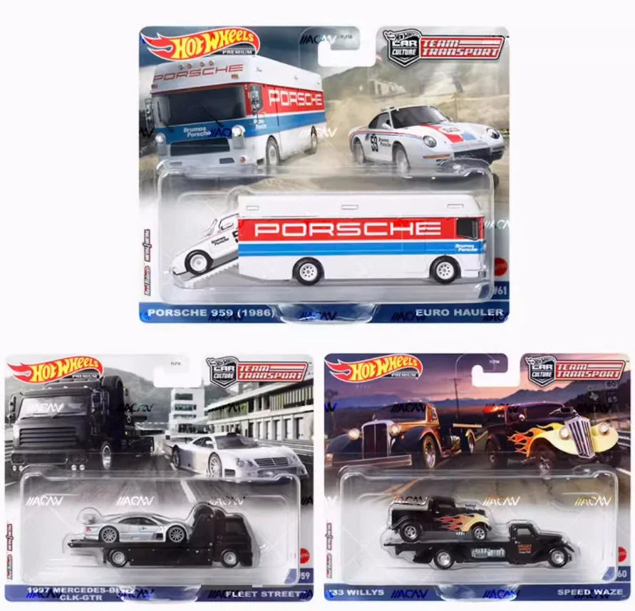 Hot Wheels Premium Die-Cast Car Transporter Set – Collector Edition