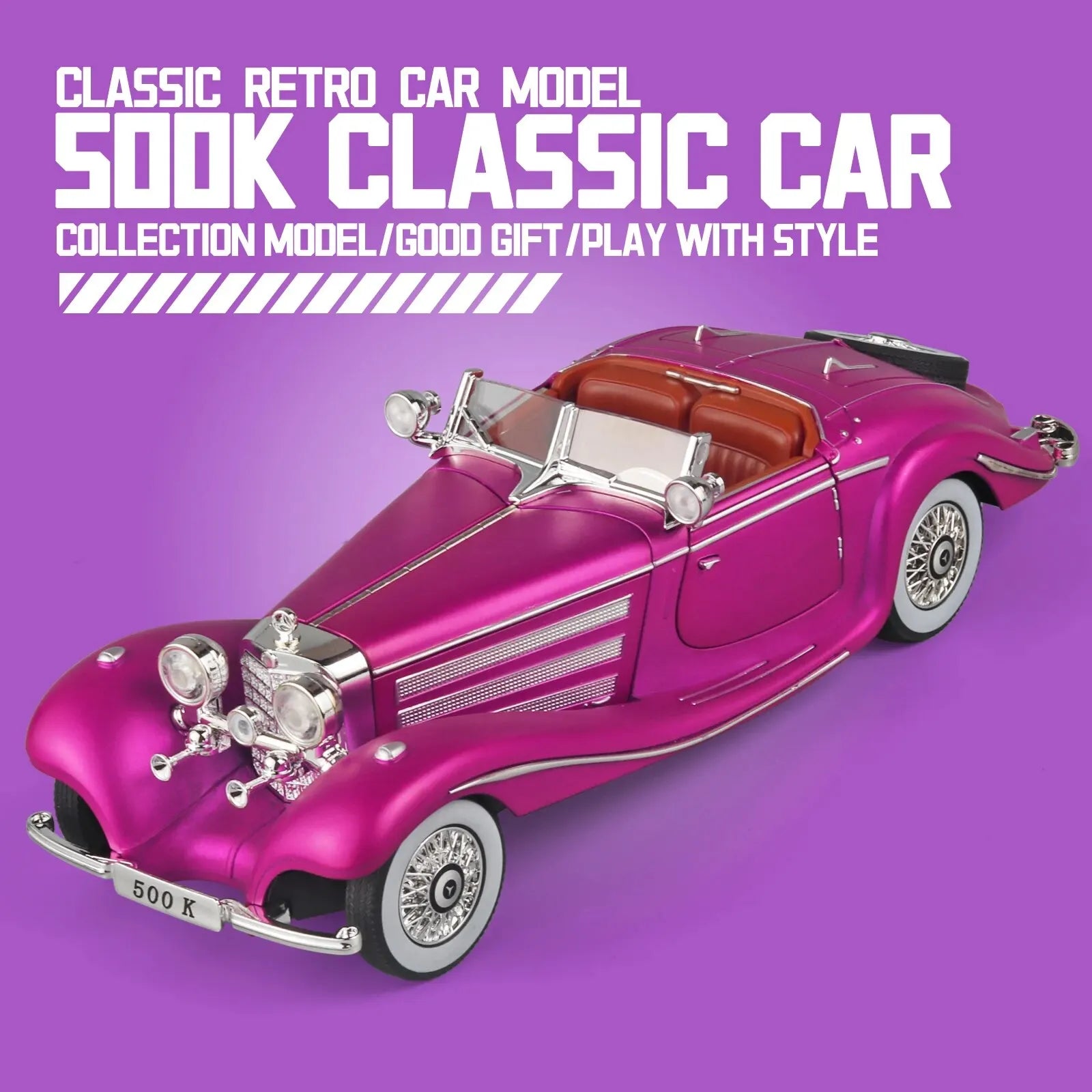 1:24 Alloy Vintage Classic Car Model – Diecast Collectible Display Car