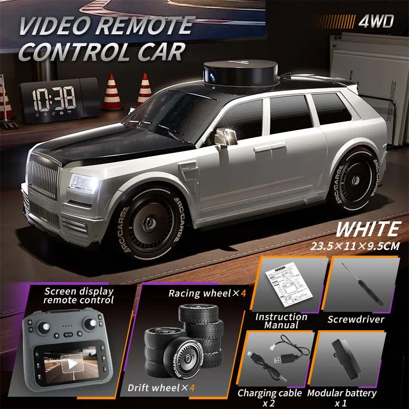 4K Camera RC Drift Car with 4.3-Inch Screen – One-Click Drift Remote Control Car