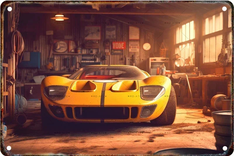 Vintage Pickup Truck Metal Wall Sign – Retro Garage & Auto Repair Decor