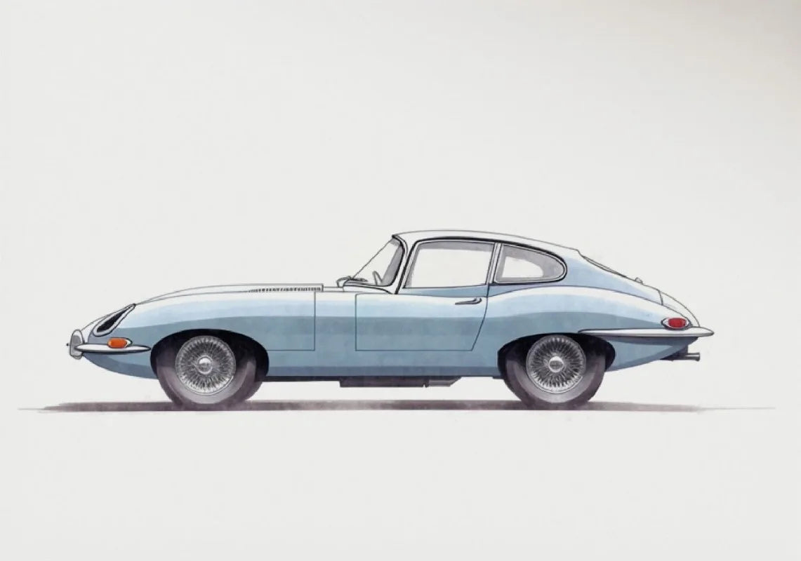 Vintage Sports Car Supercar Minimalist Poster Wall Art Pictures Room Home Decor