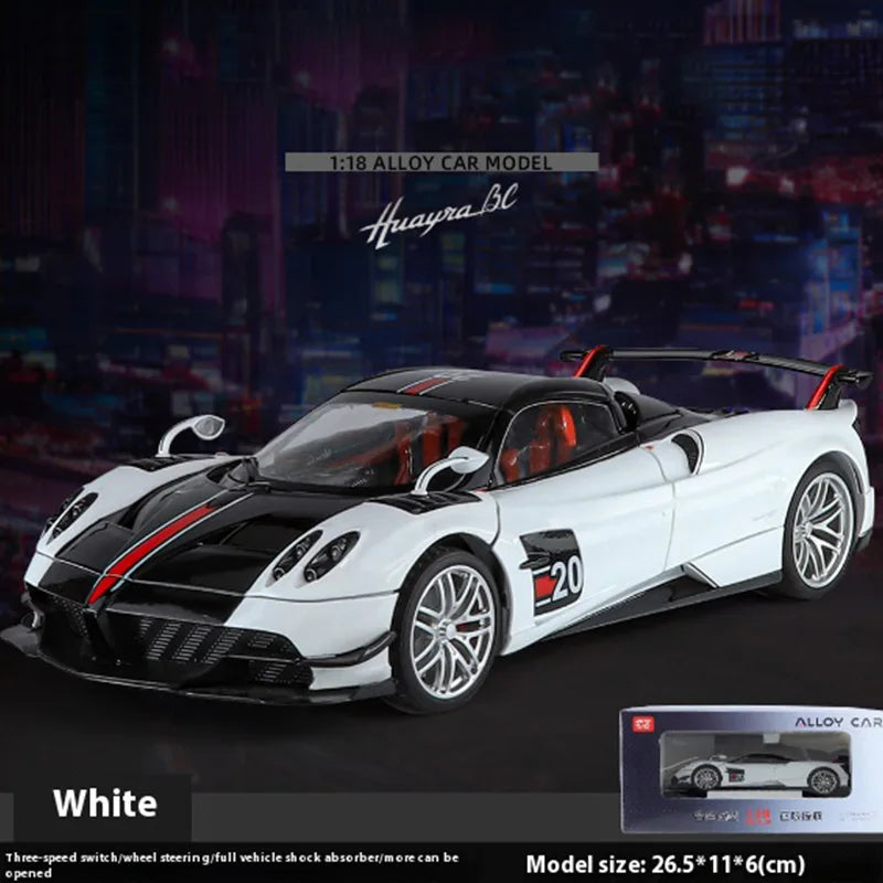 1:18 Scale Alloy Sports Car Model with Lights & Sound