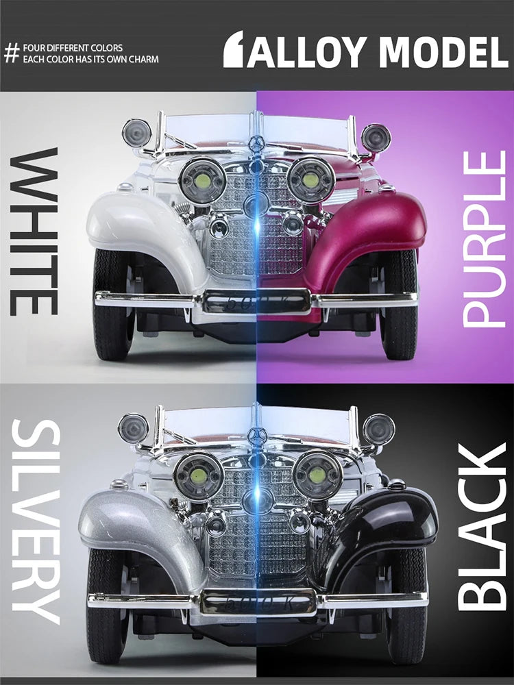 1:24 Alloy Vintage Classic Car Model – Diecast Collectible Display Car
