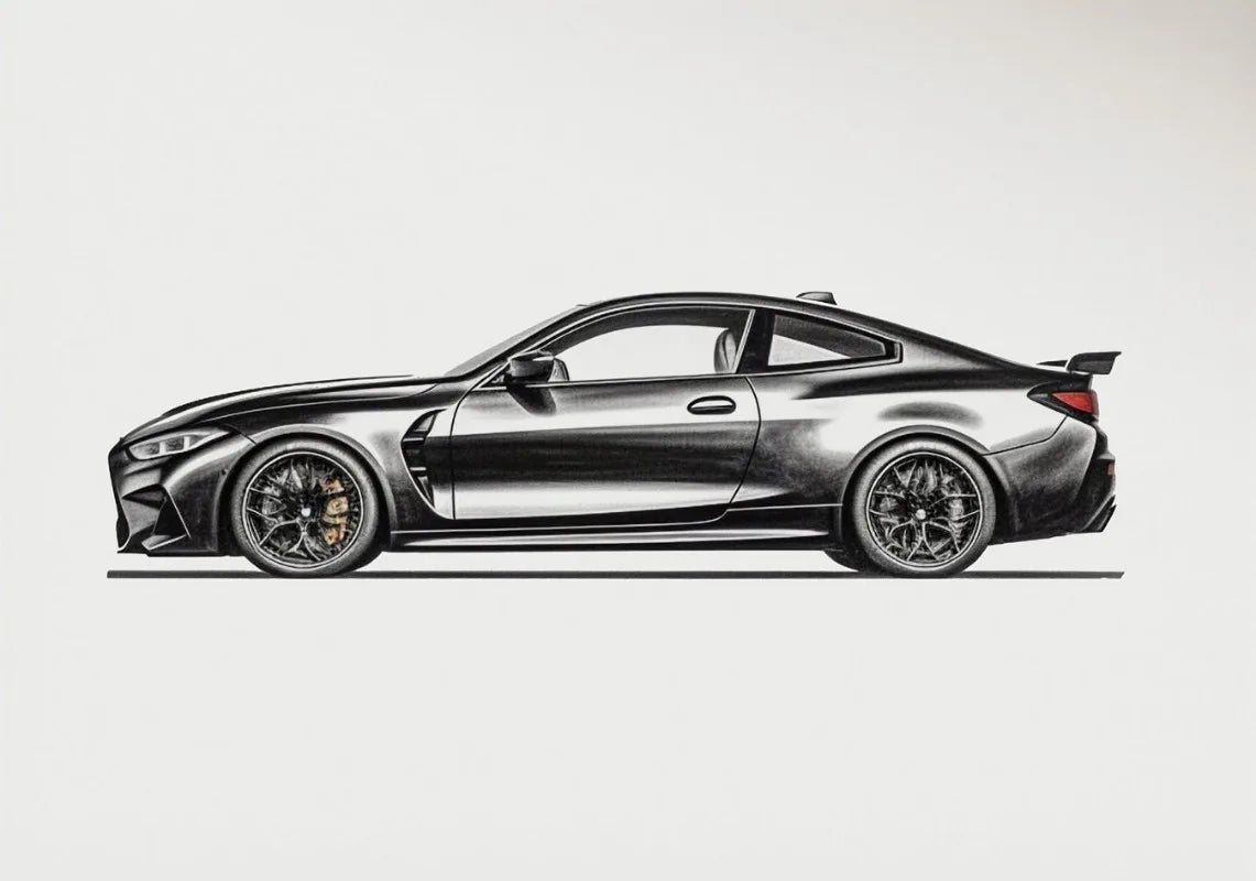 Vintage Sports Car Supercar Minimalist Poster Wall Art Pictures Room Home Decor