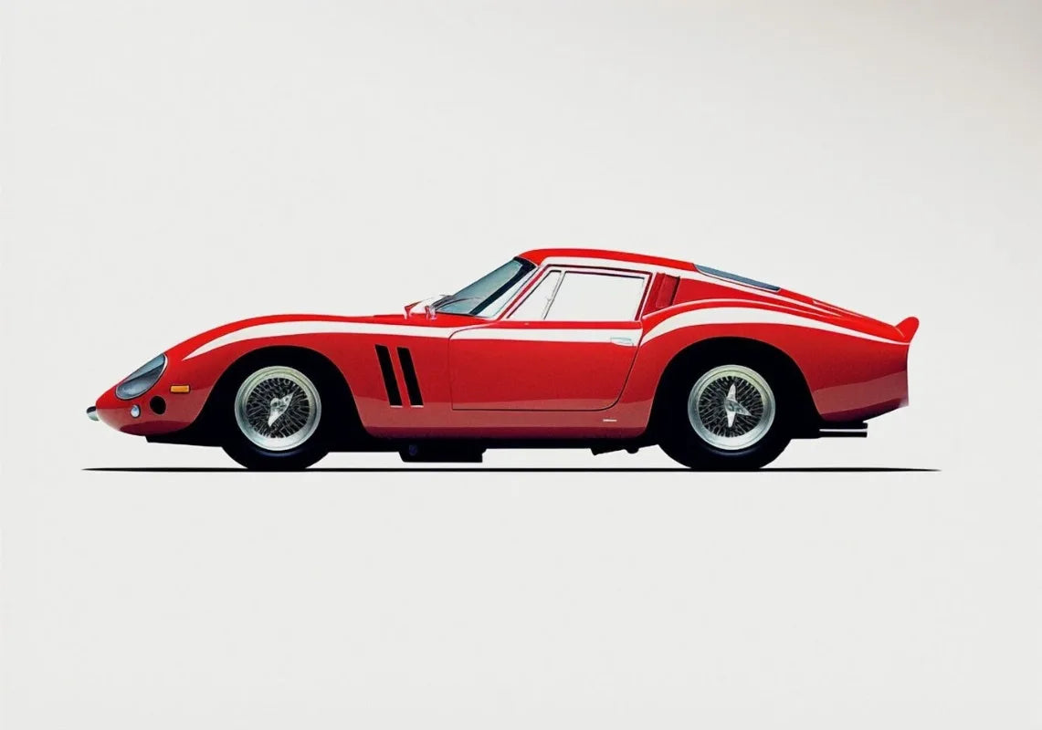 Vintage Sports Car Supercar Minimalist Poster Wall Art Pictures Room Home Decor