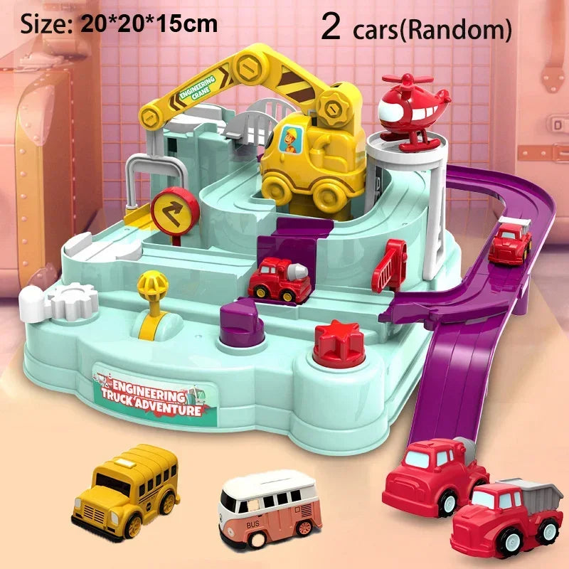 Kids Educational Train Track Playset