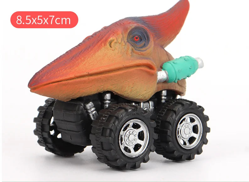 Dinosaur Pull-Back Monster Truck Toy Set for Kids