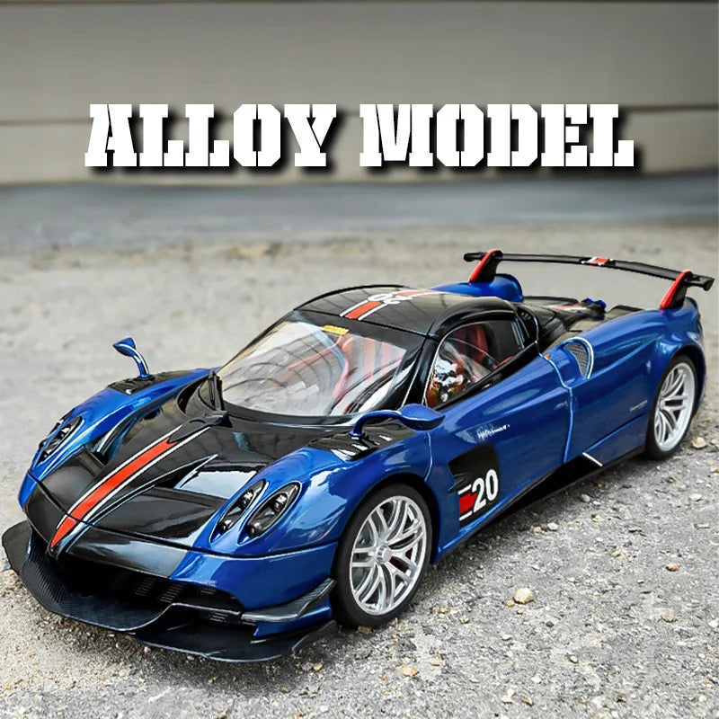 1:18 Scale Alloy Sports Car Model with Lights & Sound
