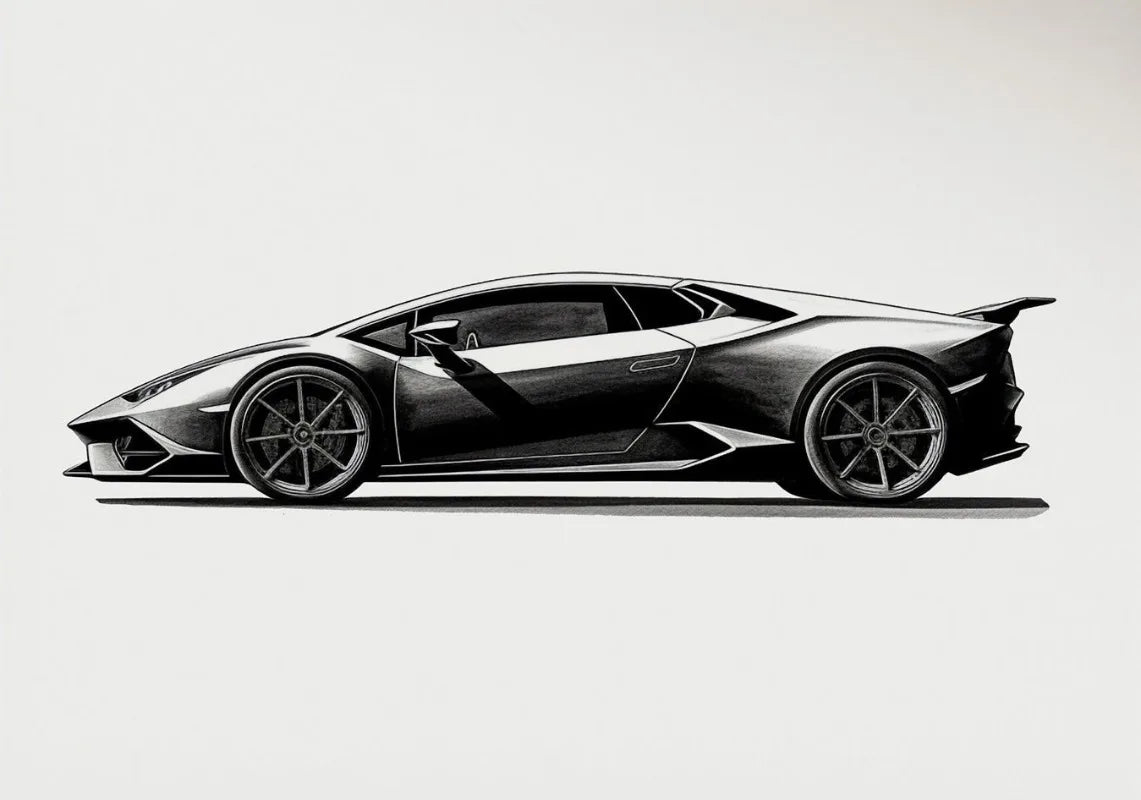 Vintage Sports Car Supercar Minimalist Poster Wall Art Pictures Room Home Decor