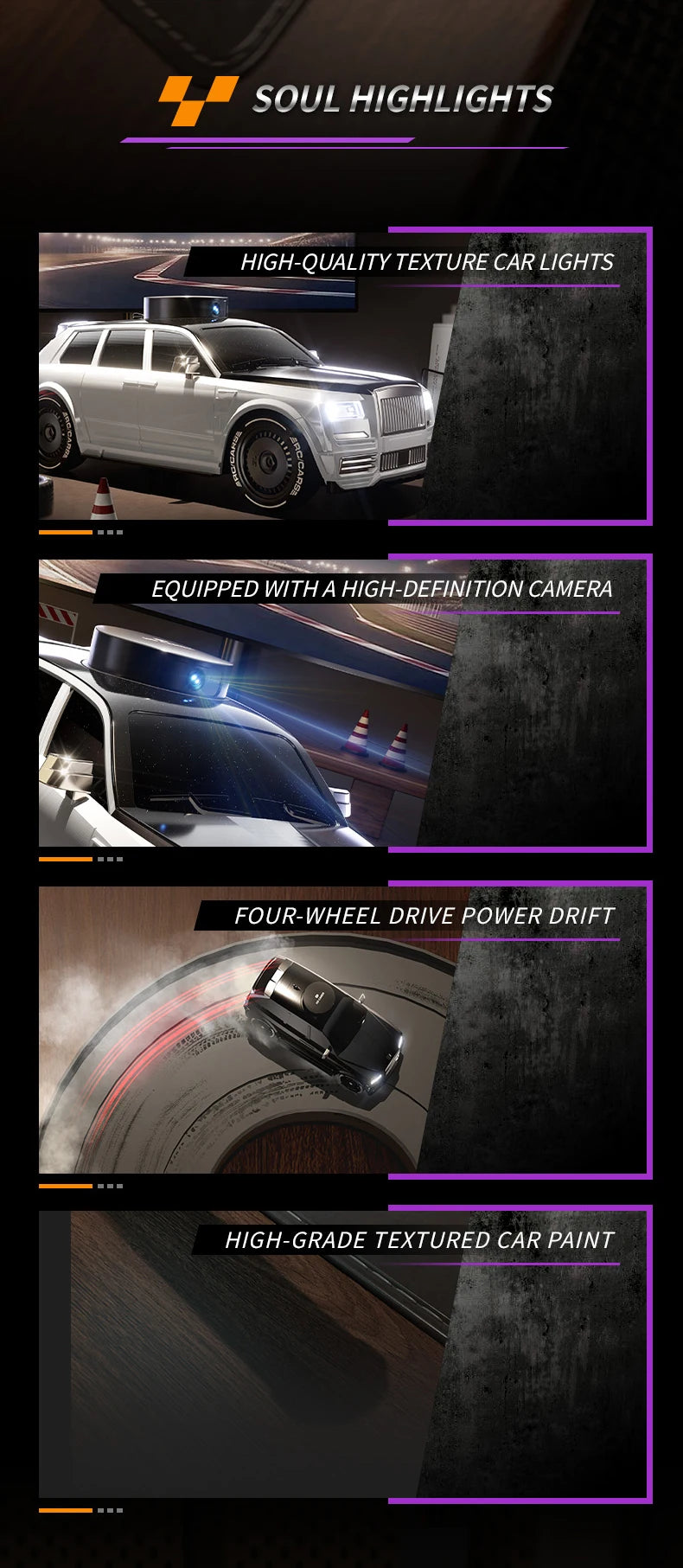 4K Camera RC Drift Car with 4.3-Inch Screen – One-Click Drift Remote Control Car