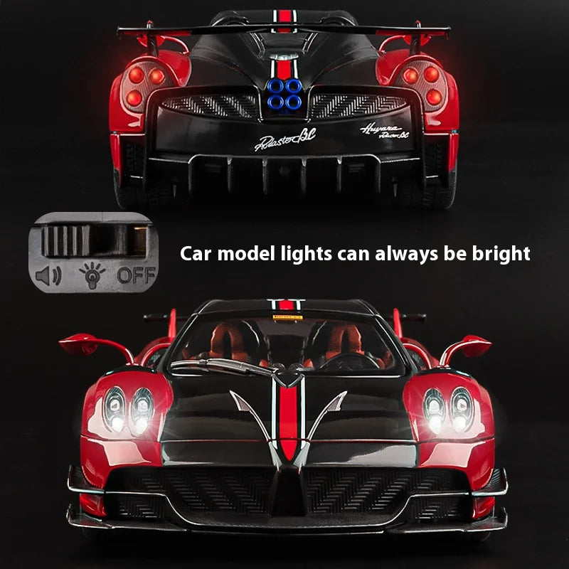 1:18 Scale Alloy Sports Car Model with Lights & Sound