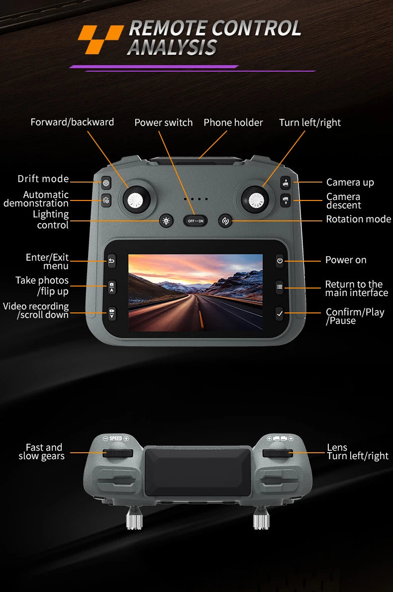 4K Camera RC Drift Car with 4.3-Inch Screen – One-Click Drift Remote Control Car