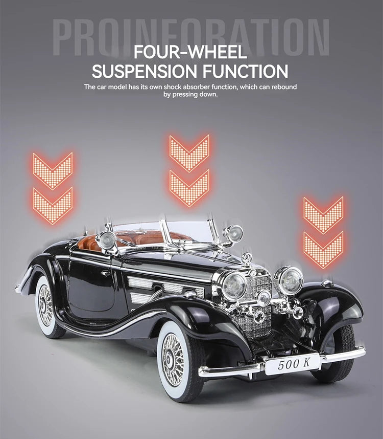 1:24 Alloy Vintage Classic Car Model – Diecast Collectible Display Car