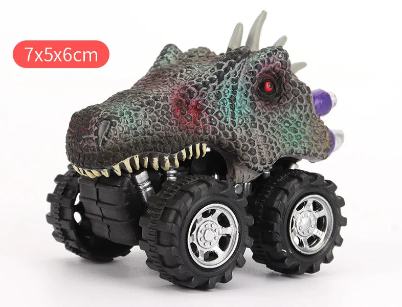 Dinosaur Pull-Back Monster Truck Toy Set for Kids