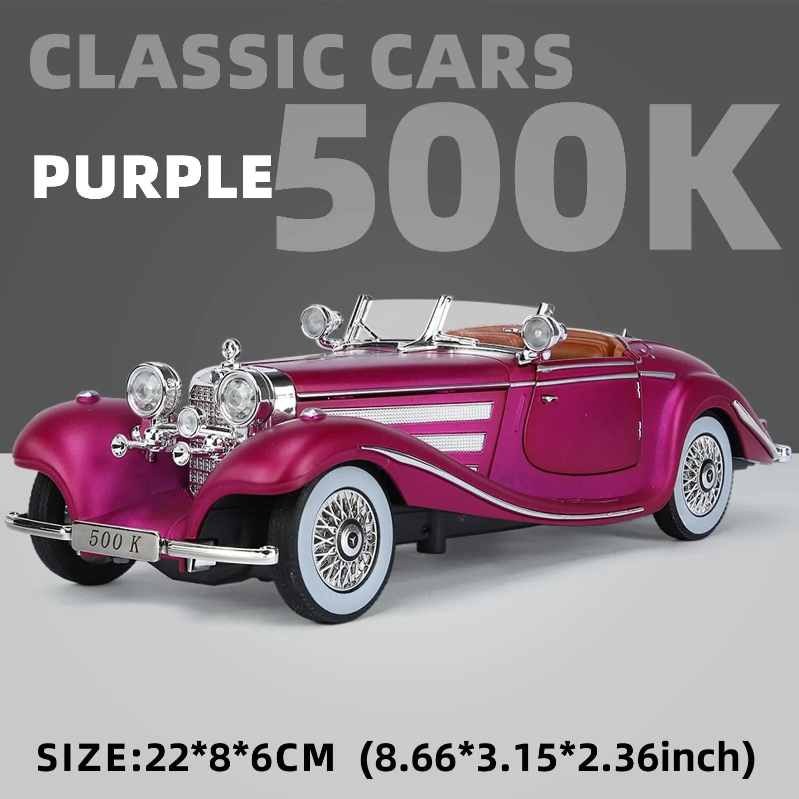 1:24 Alloy Vintage Classic Car Model – Diecast Collectible Display Car