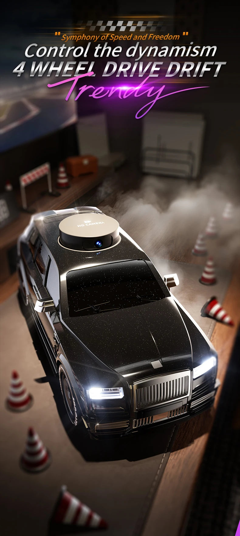 4K Camera RC Drift Car with 4.3-Inch Screen – One-Click Drift Remote Control Car