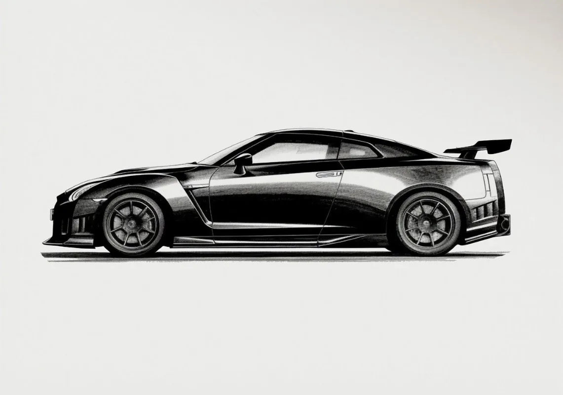 Vintage Sports Car Supercar Minimalist Poster Wall Art Pictures Room Home Decor